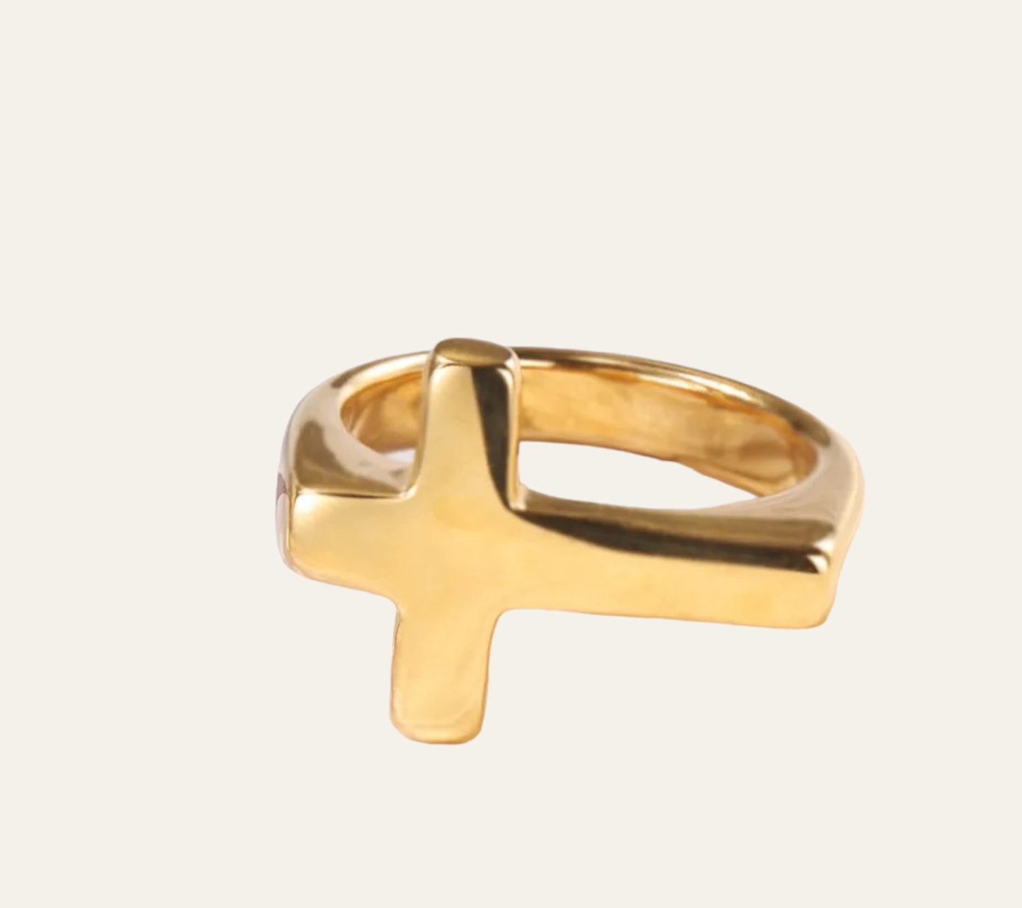 gold cross Ring