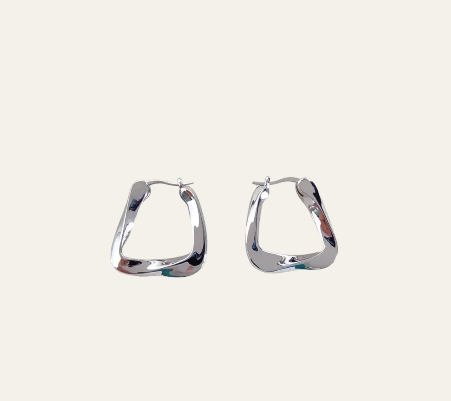 Lux square earrings