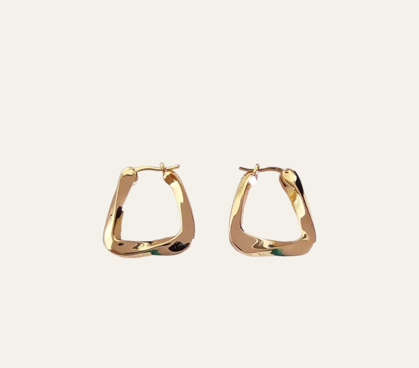 Lux square earrings