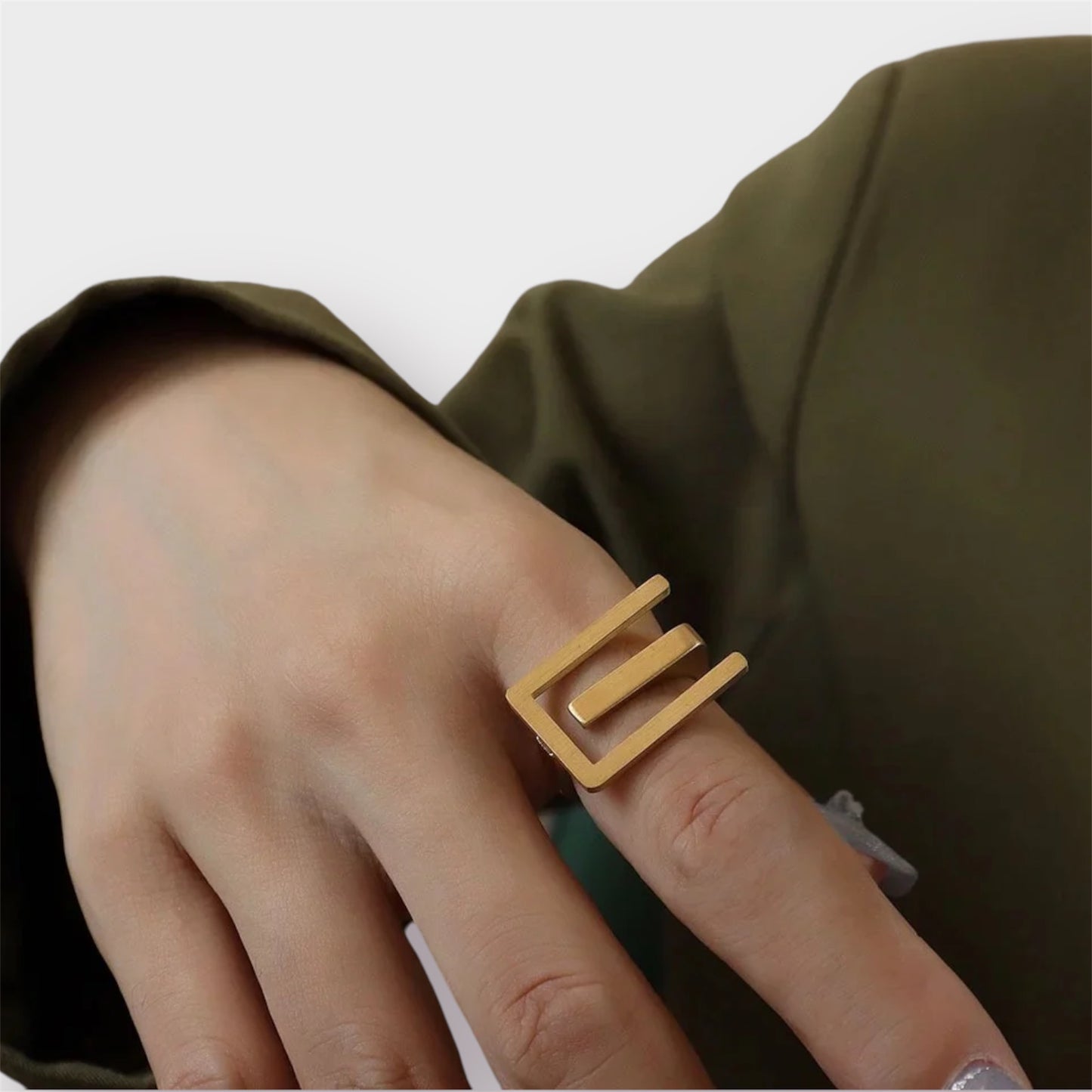 Golden Edge Ring