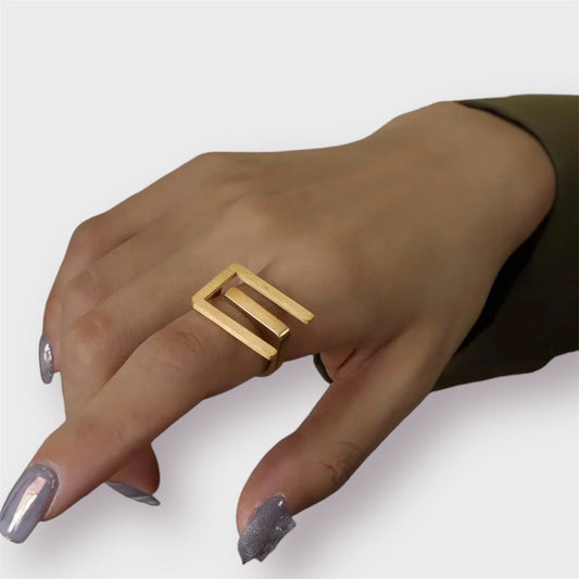 Golden Edge Ring